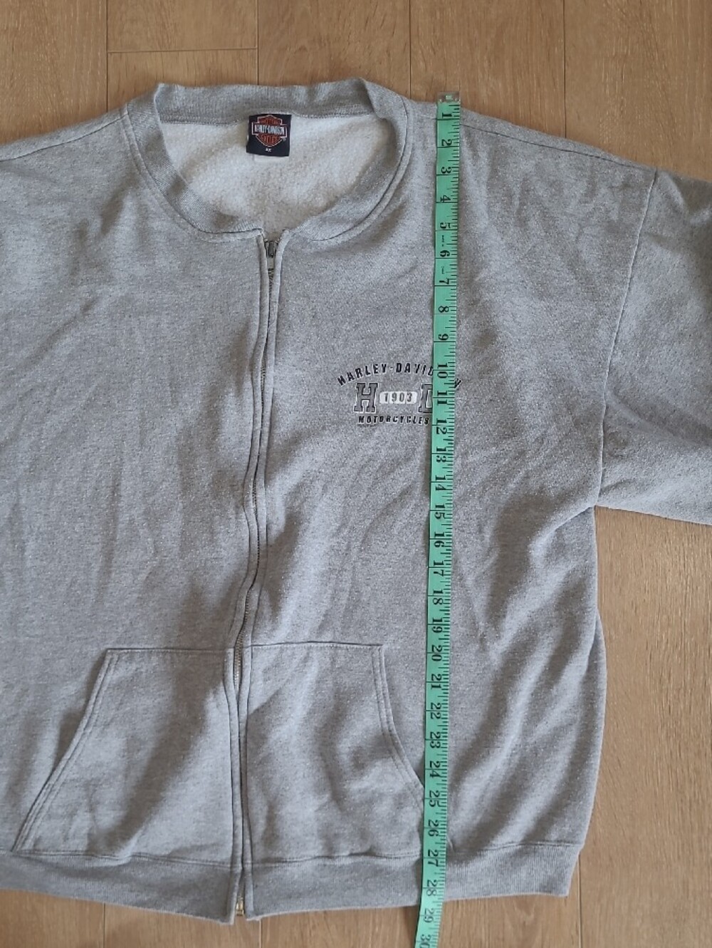 2001 Barrie Ontario Canada Harley-Davidson Full-Zip Sweatshirt Made In The USA - Picture 8 of 10
